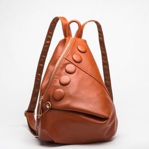 Fashion leather backpack leather travel backpack